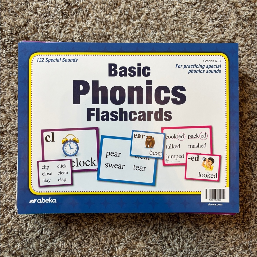Abeka Basic Phonics Flashcards